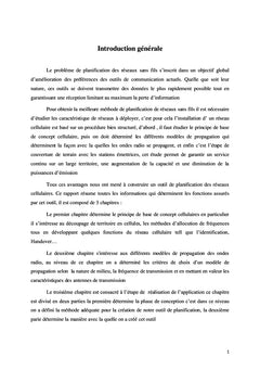 Implémentation d'un outil de planification pour les réseaux cellulaires