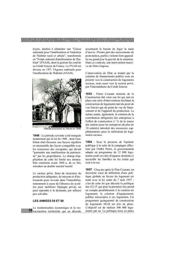 Réalisation d'un programme de logement social à Marseille