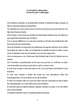 Les frontières allemandes, la sécurité pour l'Allemagne