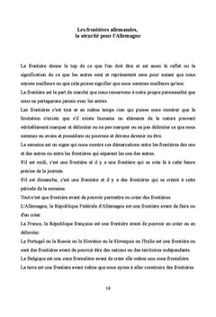 Les frontières allemandes, la sécurité pour l'Allemagne
