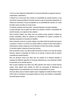 Contestabilite et concurrence de l'industrie bancaire: le cas Tunisien