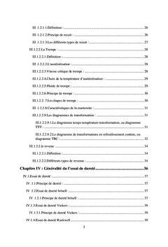 Traitements thermiques des aciers