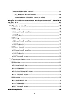 Traitements thermiques des aciers