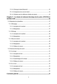 Traitements thermiques des aciers