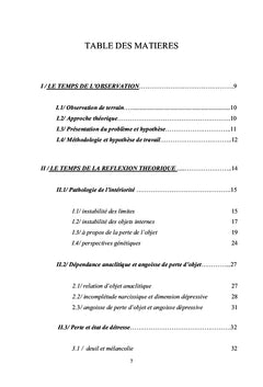Angoisse et expérience de la perte dans la pathologie état-limite