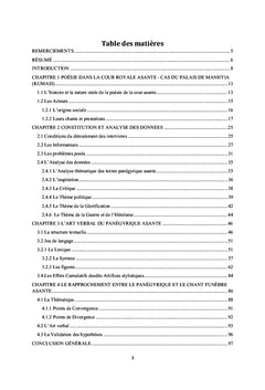 Themes et esthetique verbale du panegyrique aSante - bardes de Manhyia