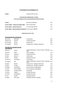Prise en charge des lésions carieuses initiales