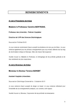Prise en charge des lésions carieuses initiales