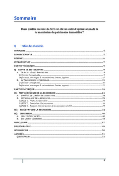 SCI et Transmission Patrimoniale