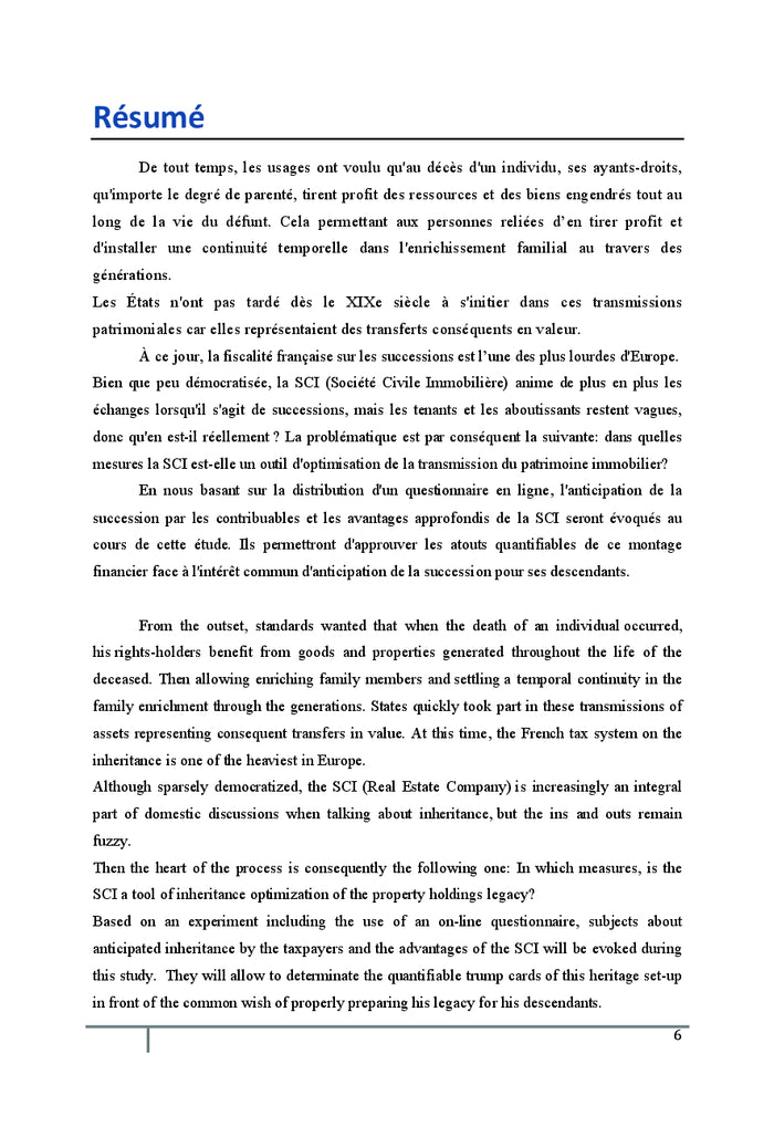 SCI et Transmission Patrimoniale