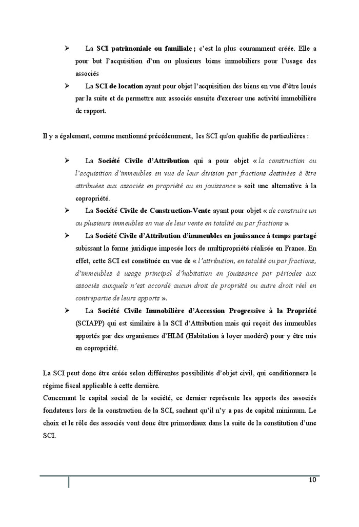 SCI et Transmission Patrimoniale