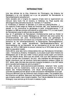 La dynastie d'Andriatomambe