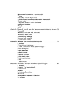 Éléments épidémiologiques en santé publique