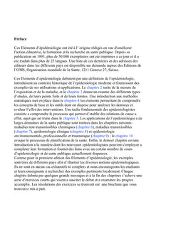 Éléments épidémiologiques en santé publique