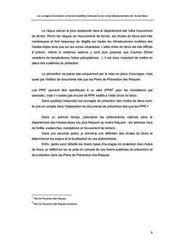 Ouvrages de protection contre les instabilités rocheuses