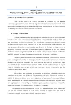Instruments de politique économique et lutte contre le chômage en RDC
