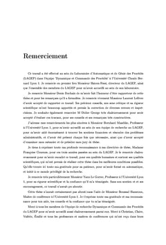 Approche thermodynamique pour la commande d'un système non linéaire