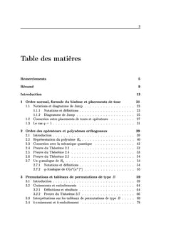 Combinatoires des operateurs non-commutatifs