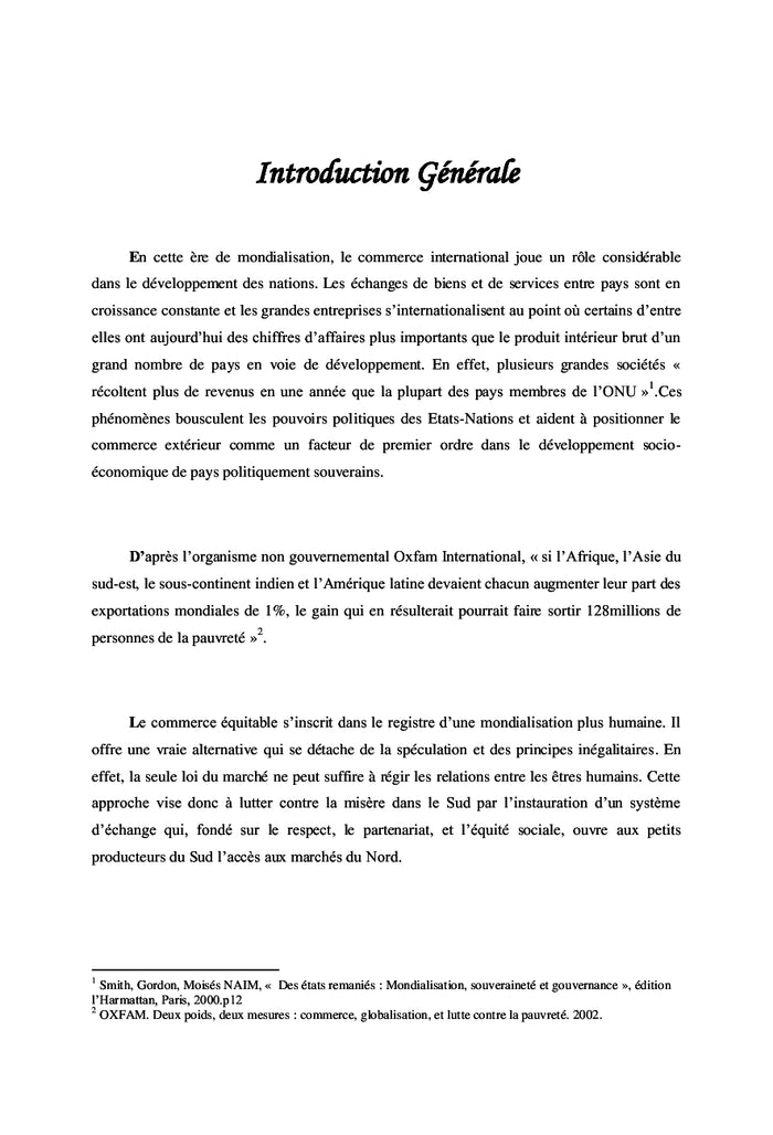 Le Commerce Equitable