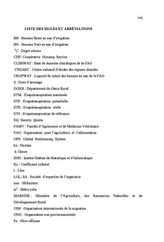 Diagnostic du périmètre irrigué de Duquesnay
