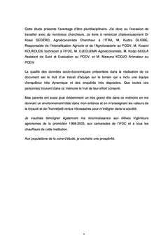 Rentabilite et adoption du Mucuna pour la Fertilite des sols au Togo