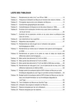 Rentabilite et adoption du Mucuna pour la Fertilite des sols au Togo