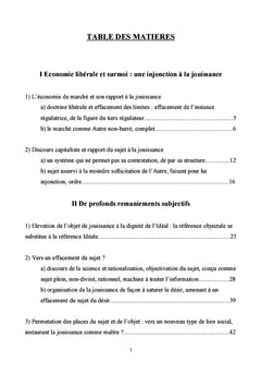 Libéralisme économique et injonction à la jouissance