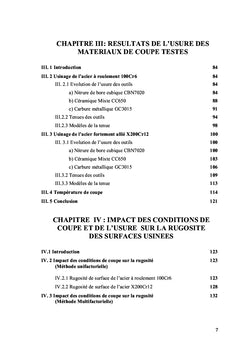 Etude du comportement des outils CBN et céramiques en usinage dur