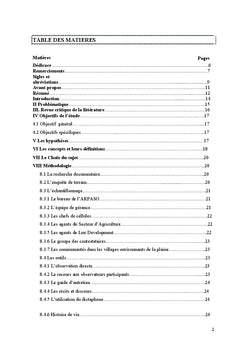 La gestion paysanne de la plaine de San Ouest : enjeux et Perspectives