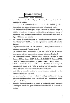 La gestion paysanne de la plaine de San Ouest : enjeux et Perspectives
