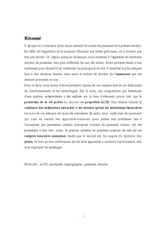 Etude comparative des moyens de paiement
