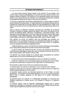 Approche SIG pour l'analyse spatio-temporelle de la pollution marine