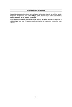 Approche SIG pour l'analyse spatio-temporelle de la pollution marine