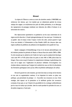 Vulnérabilité à la pollution des ressources en eaux et protection
