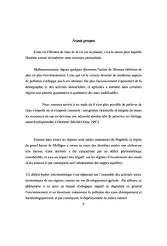 Vulnérabilité à la pollution des ressources en eaux et protection