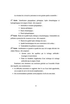 Vulnérabilité à la pollution des ressources en eaux et protection