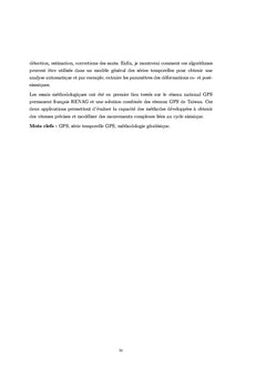 Analyse rapide et robuste des solutions GPS pour la tectonique
