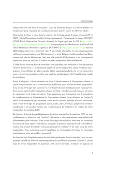 Analyse rapide et robuste des solutions GPS pour la tectonique