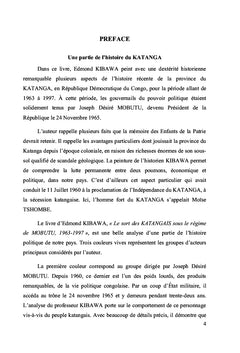 Le Sort des Katangais sous le Régime de Mobutu