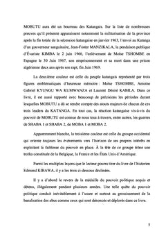 Le Sort des Katangais sous le Régime de Mobutu