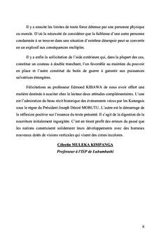 Le Sort des Katangais sous le Régime de Mobutu