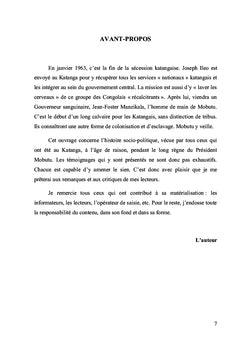 Le Sort des Katangais sous le Régime de Mobutu