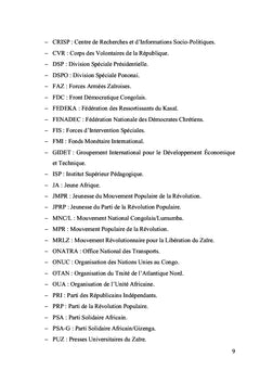 Le Sort des Katangais sous le Régime de Mobutu