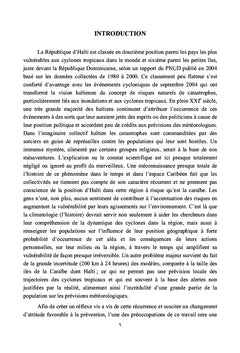 Bilan des Cyclones sur Haïti (1851-2006)