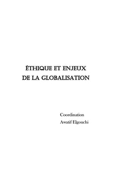 Éthique et enjeux de la globalisation