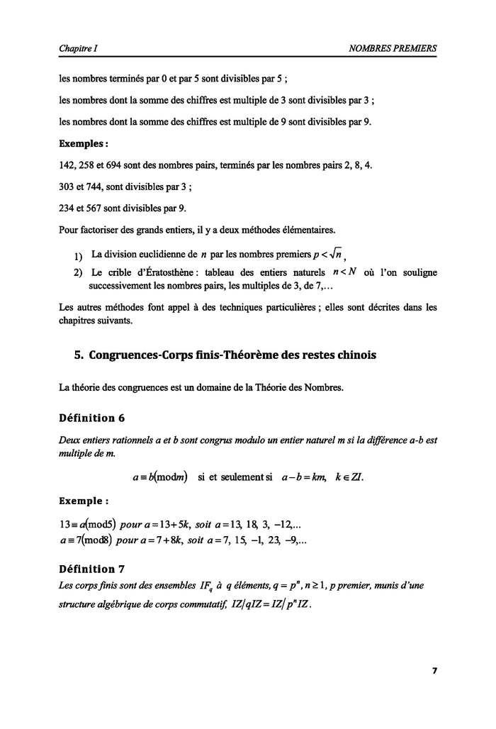 Factorisation des grands nombres