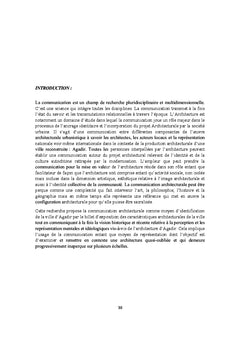 Communication architecturale et urbanistique au Maroc Agadir - Tétouan