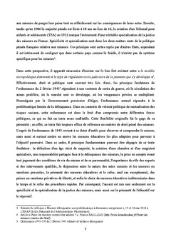 La justice des mineurs: éduquer en sanctionnant, sanctionner en éduquant