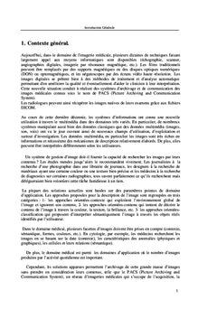 L'imagerie médicale: Traitements et Recherche par contenu