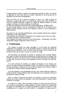 L'imagerie médicale: Traitements et Recherche par contenu
